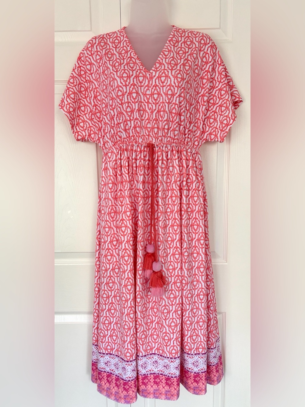 Cabana Life Dress Summer Napa Tie Waist Midi Dress NWT size Small Medium - Picture 5 of 15